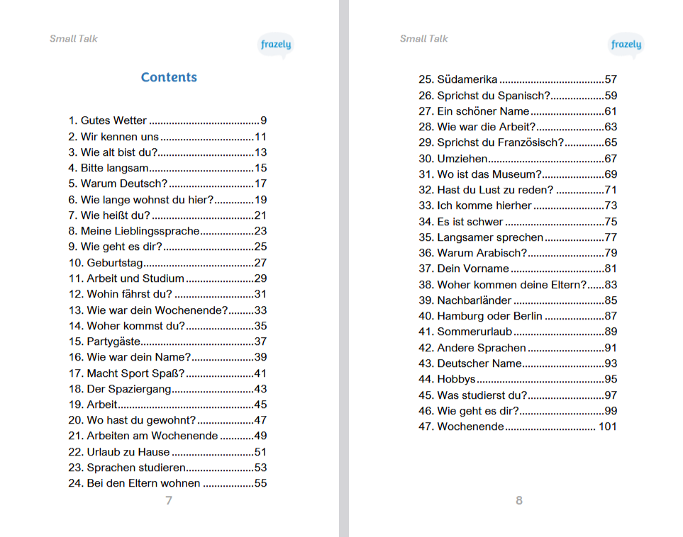 German Small Talk for Beginners (A1-A2)